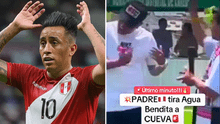 Sacerdote le echa agua bendita a Christian Cueva y futbolista impacta con su reacción: "Están saliendo chispas"