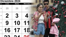 Feriados en diciembre 2024: este es el calendario de días libres y no laborables en Perú, según El Peruano