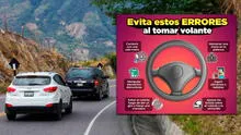 ¿Cuáles son los errores comunes al conducir en carreteras? Sutrán advierte los peligros y sus consecuencias