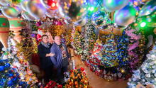 Familia logra récord mundial tras adornar una sola casa con 600 árboles de Navidad: decoración inició en junio