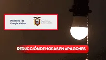 ¡Buena noticia! El Ministerio de Energía y Minas de Ecuador reduce horas de cortes de luz del 9 al 15 de diciembre