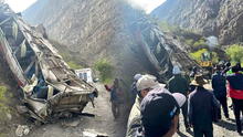 Tragedia en Áncash: 4 personas mueren en bus que se precipitó a barranco cuando se dirigía a Huaraz