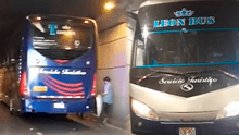 Caos vehicular en Surco: así quedó atascado un bus turístico en túnel del óvalo Higuereta tras mala maniobra