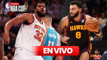 New York Knicks vs. Atlanta Hawks NBA Cup 2024: ¿a qué hora y dónde ver el juego EN VIVO con Karl-Anthony Towns?