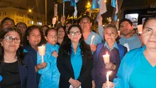 Enfermeras realizan vigilia frente al Congreso por rechazo ante posible unificación con el Minsa