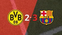 Resumen: El doblete de Serhou Guirassy no fue suficiente y Borussia Dortmund cayó ante Barcelona