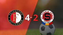 Resumen: Feyenoord muestra su poderío y derrota a Sparta Praga por 4-2