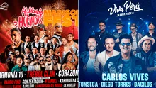 Conciertos en Lima del 13 al 15 de diciembre con Carlos Vives, Trébol Clan, Fonseca, Cuarteto de Nos y Marco Antonio Guerrero