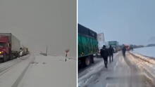 Carretera Central bloqueada: fuerte nevada en Ticlio deja cientos de vehículos varados