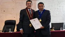 Presidente de la Corte Superior de Justicia de Arequipa recibe reconocimiento de Colegio de Abogados de Arequipa