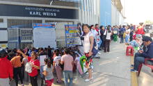 Padres duermen en la calle durante varios días para obtener una vacante en colegio de Chiclayo