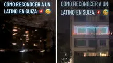 Peruana en Suiza causa furor al decorar su ventana con luces navideñas: “Costumbres del barrio”