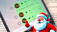 ¿Cómo usar la voz de Santa Claus en tus audios de WhatsApp? Podrás enviar divertidos saludos navideños