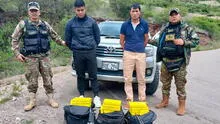 Policías antidrogas son detenidos por transportar 31 paquetes de cocaína en Ayacucho