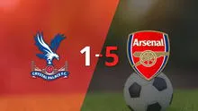 Resumen: Gabriel Jesús impulsó la victoria de Arsenal frente a Crystal Palace con dos goles 