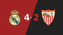 Resumen: Real Madrid dio el golpe y le ganó a Sevilla por 4-2