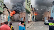 Incendio de grandes proporciones en Chosica: serenos y siete unidades de bomberos atienden la emergencia