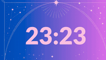 ¿Qué significa ver la hora espejo 23:23 en el reloj?