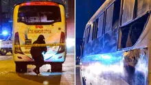 Lanzan explosivo a bus lleno de pasajeros en San Juan de Lurigancho: una mujer resultó herida