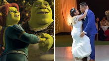 Pareja recrea icónico tema de Shrek y Fiona en su boda: "Vivieron felices por siempre”