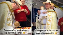 Sacerdote da tortazo a "niño Jesús" en Navidad y redes estallan: "Ahorita nos mandan otra pandemia"