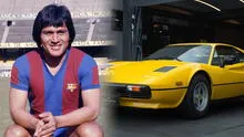 La historia de Hugo Sotil y su estrambótico Ferrari amarillo que brilló en las calles de Barcelona: “Me arrepentí”