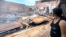 Incendio provocado por pirotecnia en Año Nuevo deja a 2 familias en la calle, en Trujillo