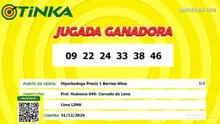 ¡Reventó La Tinka! Afortunado ganador en Cercado de Lima se lleva más de S/21 millones del pozo millonario