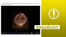 Video de fuegos artificiales no corresponde a la celebración del Año Nuevo 2025 en Japón