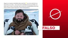 Gabriel Boric no posó con unos pingüinos durante su reciente visita al Polo Sur