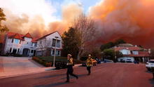 Emergencia en EE. UU.: residentes del sur de California evacúan ante incendio forestal que amenaza sus casas