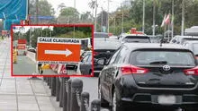 Gran congestión vehicular en alrededores de la plaza Paseo de Héroes Navales por obras de Metro de Lima