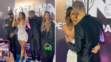 Peruana Milett Figueroa le da un tremendo beso a Marcelo Tinelli y calla los rumores de separación