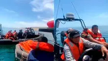 Marina de Guerra rescata a 9 tripulantes de un barco pesquero que se hundió frente al puerto de Ilo