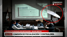 Desplome de techo interrumpe sesión de la Comisión de Fiscalización del Congreso en La Libertad