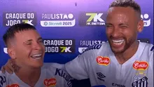 Neymar 'vaciló' en plena entrevista a venezolano Yeferson Soteldo por su tamaño: "Mi hijo ya lo pasó"