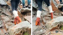 Joven sale a hacer trekking en zona rocosa de Huaraz, pero sorprende por enorme tamaño de sus tacones: “Antes muerta que sencilla” Joven sale a hacer trekking en zona rocosa de Huaraz, pero sorprende por enorme tamaño de sus tacones: “Antes muerta que sencilla”