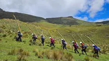 Los Palmeros de Bolívar: la tradición de caminar descalzos entre montañas y selva en Semana Santa Los Palmeros de Bolívar: la tradición de caminar descalzos entre montañas y selva en Semana Santa