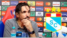 DT de Cerro Porteño enfureció en conferencia por agónico empate de Sporting Cristal: "Se llevó mucho premio"