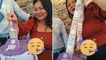 Joven peruana sorprende a su suegra con torta que tenía S/1000 en efectivo y usuarios bromean: "¿Se puede de céntimos?"