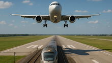 Este aeropuerto es considerado el más aterrador del mundo: trenes y aviones comparten la misma pista de aterrizaje
