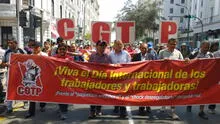 CGTP marchó en el Día de los Trabajadores: "Si hubiera crecimiento económico, otra sería la realidad"