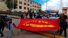 Gremios de Puno marchan contra gobierno de Dina Boluarte en Día del Trabajo
