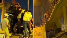 Brutal ataque en Los Olivos: joven es lanzado desde puente y queda con heridas graves