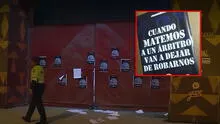 Árbitros de la Liga 1 reciben amenazas de muerte: dejan carteles intimidantes en la puerta de la FPF en San Luis