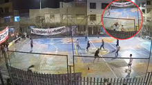 Disparan a hombre en cancha de fútbol y lo dejan herido en Cercado de Lima: cámaras captaron todo