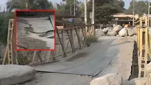 Habitantes de Manchay arriesgan sus vidas tras cruzar a diario puente a punto de colapsar: fue cerrado hace más de un año