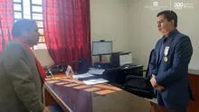 Presidente de Corte realiza visita administrativa a módulo básico de justicia de Huarmey
