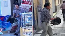 Gallinazo entra a óptica en el Centro de Lima y reacción del dueño sorprende: “Quería visión de águila”