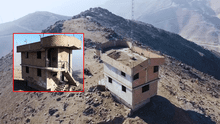 La casa de 3 pisos ubicada en un cerro de Comas que está abandonada hace 10 años: tiene un sótano, un cerco eléctrico y rejas